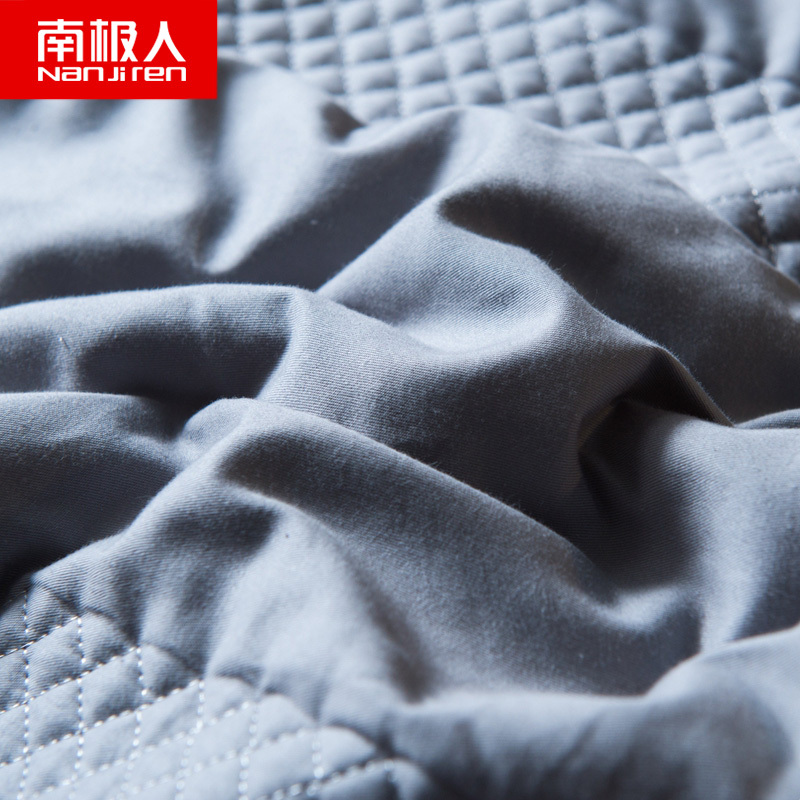 南极人(NanJiren)家纺 全棉床笠防螨抗菌夹棉床笠单件1.2m纯棉床套床垫1.8米保护罩保护套