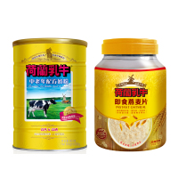荷兰乳牛 中老年配方奶粉900g+即食燕麦片900g 礼盒装