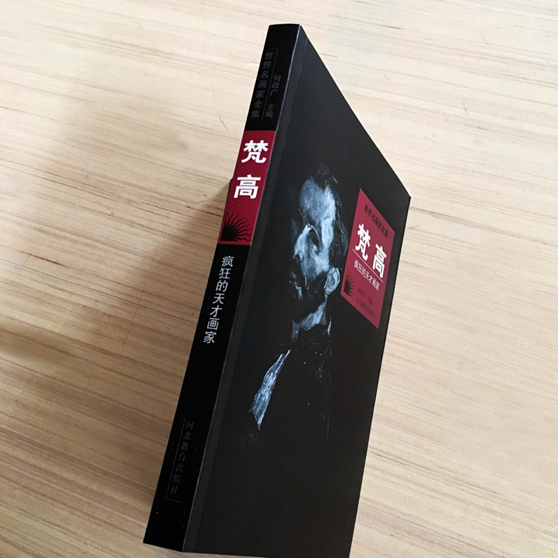 [正版]世界名画家全集 梵高/疯狂的天才画家 何政广 河北教育出版社 平装