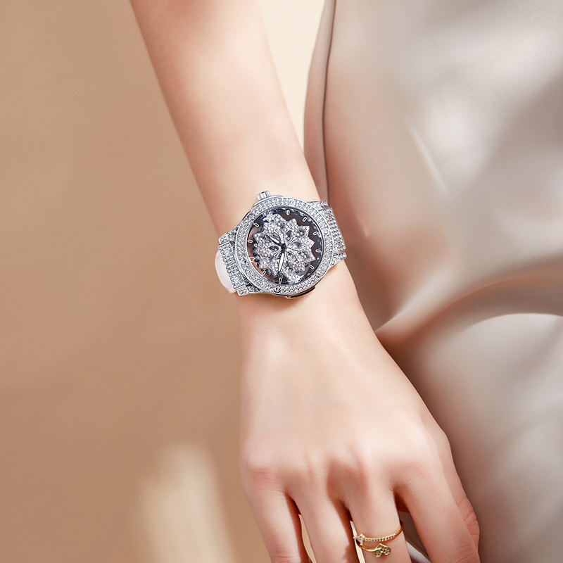 欧比森手表女时来运转风格手表全自动潮流简约石英腕表XO1706高清大图