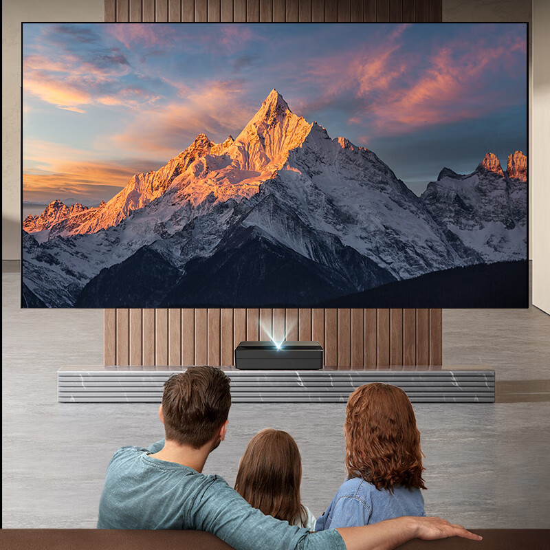 全色激光电视d3004k超高清投影仪100英寸超短焦家庭影院家用投影机