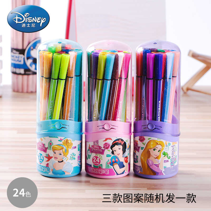 迪士尼 Disney 儿童文具dp9164 迪士尼 Disney 儿童水彩笔幼儿园小学生用可洗水彩笔24色彩色笔画画填色笔 公主 价格图片品牌报价 苏宁易购信迪佳母婴专营店