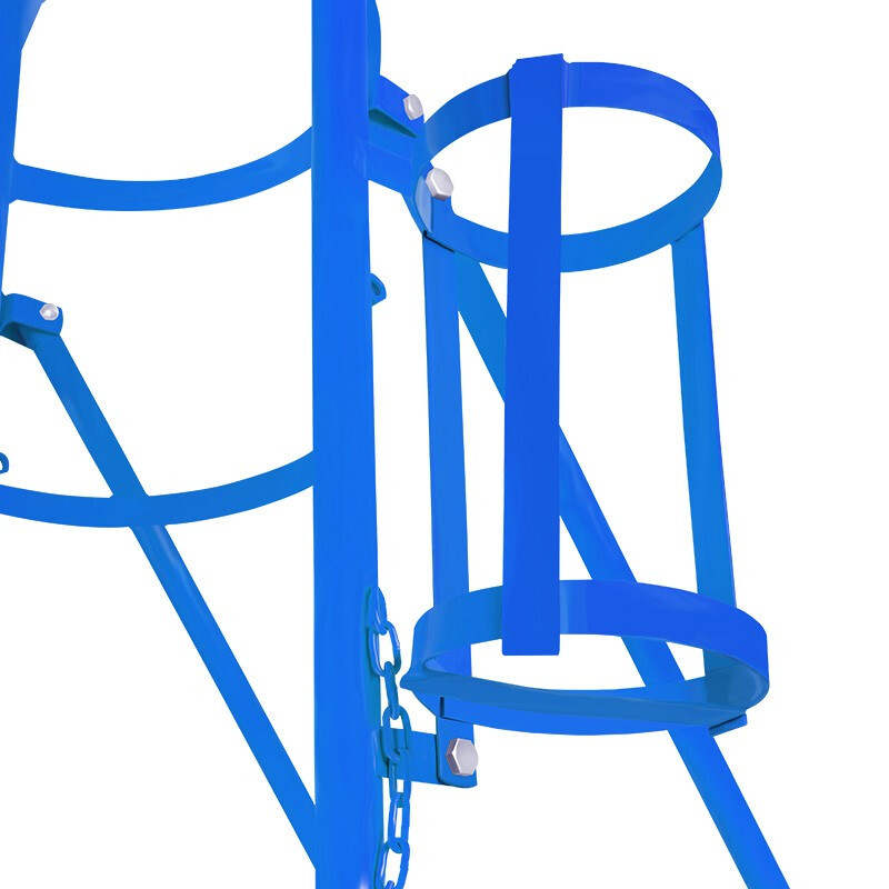 新越昌晖手推车气瓶推车40L氧气乙炔瓶推车手拉车双瓶车小推车氮气瓶老虎车二氧化碳瓶搬运车高清大图