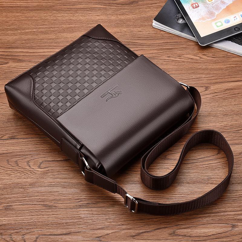斯妮拉商务休闲男士单肩包新款牛皮真皮男包斜挎包2024男式休闲包小包