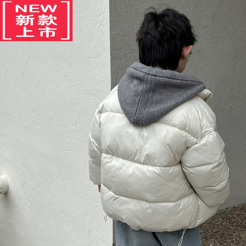 可莉允男童冬季棉服儿童新款韩版保暖外套男孩秋冬款加厚洋气面包服棉衣