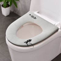 家用马桶垫冬季坐垫拉链款马桶套通用防水坐便套座便器套手提圈盖 三维工匠