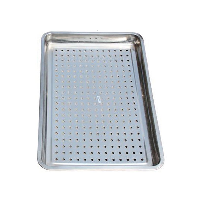 橙亿鸿 304不锈钢特厚方盘 蒸饭盘 60*40*高4.8cm冲孔/个高清大图