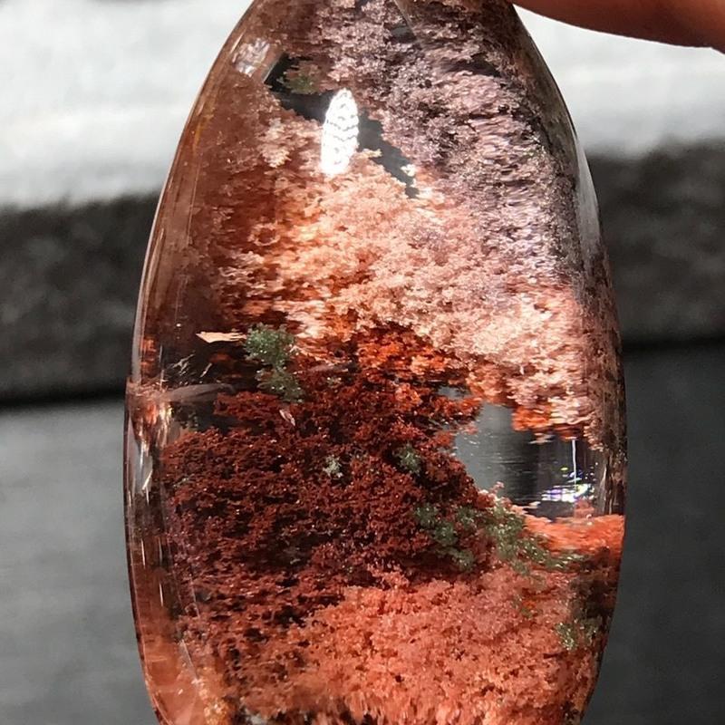 锦灵珠宝天然水晶幽灵吊坠项链挂件女聚宝盆吊坠毛衣链饰品直播间选购