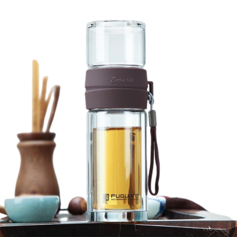 富光 G1312-220 富光逸品功夫玻璃杯双层泡茶师水杯 220ml (单位:件)