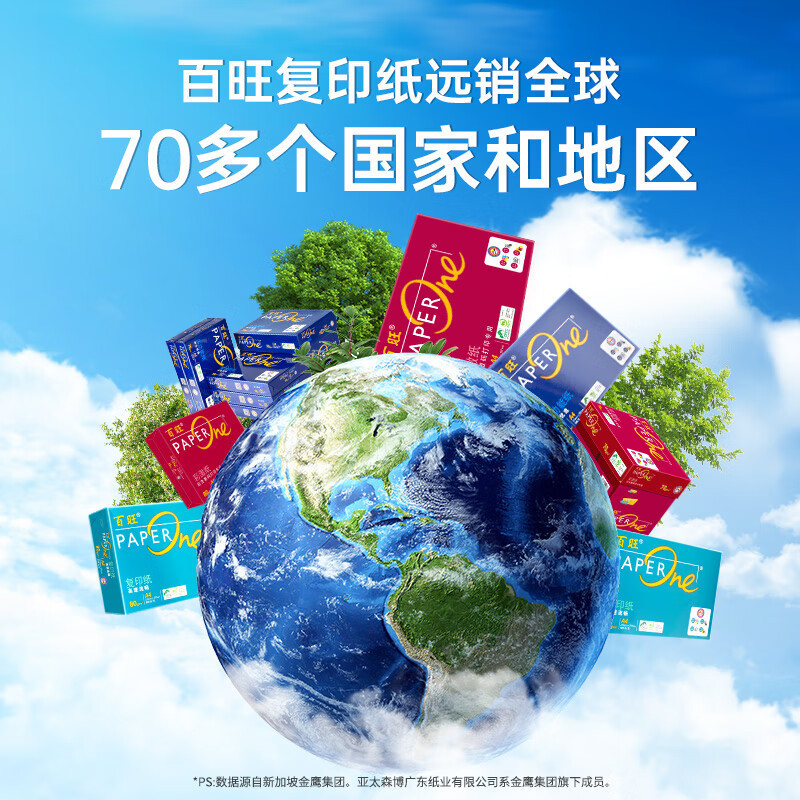 百旺 绿百旺A4打印纸80g500张*5包 复印纸 高清影印技术 碳足迹认证 2500张高清大图