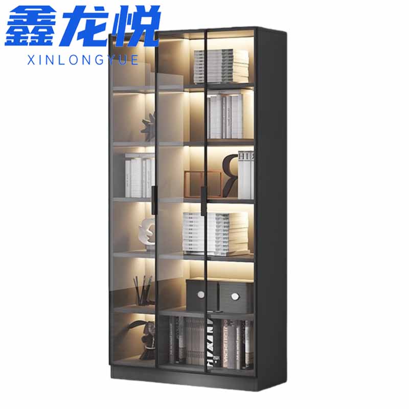 鑫龙悦书柜 书柜三门90cm 台