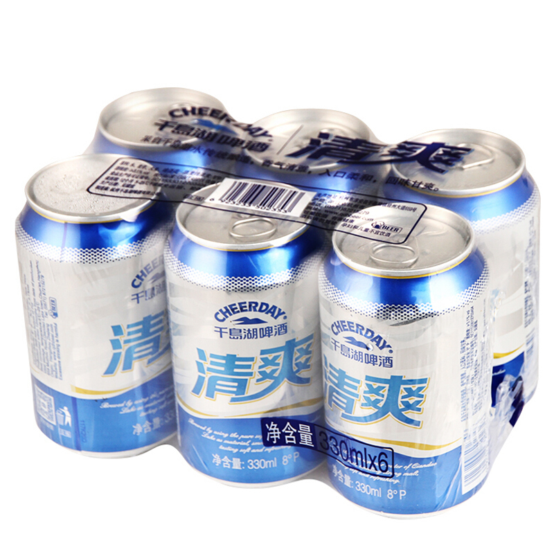 千岛湖啤酒清啤酒330ml6罐提