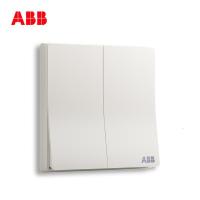 [ABB官方旗舰店]ABB开关插座无框轩致雅典白墙壁86型开关面板二开单控开关AF122