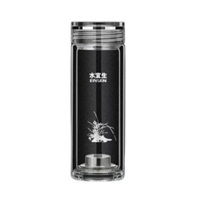 水宜生玻璃杯400ml温润弱碱护胃高颜值密封不漏G761