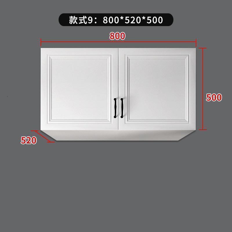 森美人现代简欧衣柜加高顶柜卧室顶柜餐厅厨房阳台顶柜定制DG-202 款式9：800*520*5002门