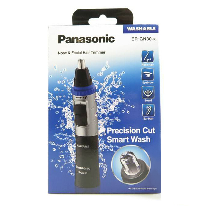 松下(Panasonic)ER-GN30-K405鼻毛修剪器电动男士可水洗胡须眉毛耳毛修剪器高清大图