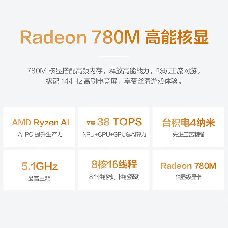 华硕(ASUS)无畏16 锐龙版 16英寸长续航高性能AI轻薄办公笔记本电脑 银色 (锐龙7 H 260 16G内存 1TB固态 2.5K 144Hz)高清大图