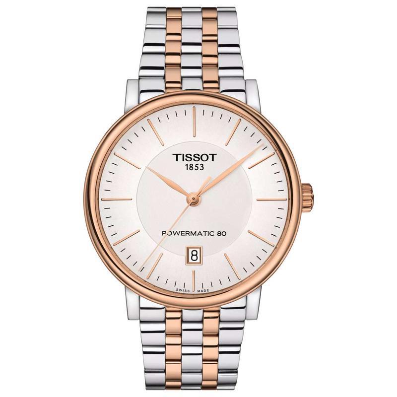 天梭(TISSOT)瑞士自动机械男表不锈钢表壳防水50米商务休闲经典商务腕表