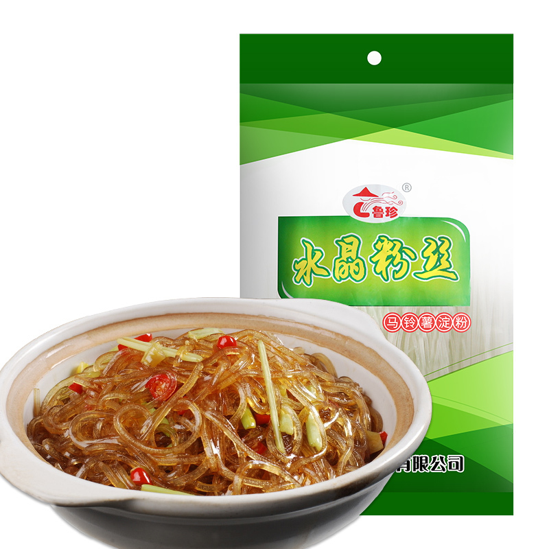鲁珍 水晶粉条300g*10袋 整箱装 透明粉丝 蚂蚁上树铁板土豆细粉条炖肉