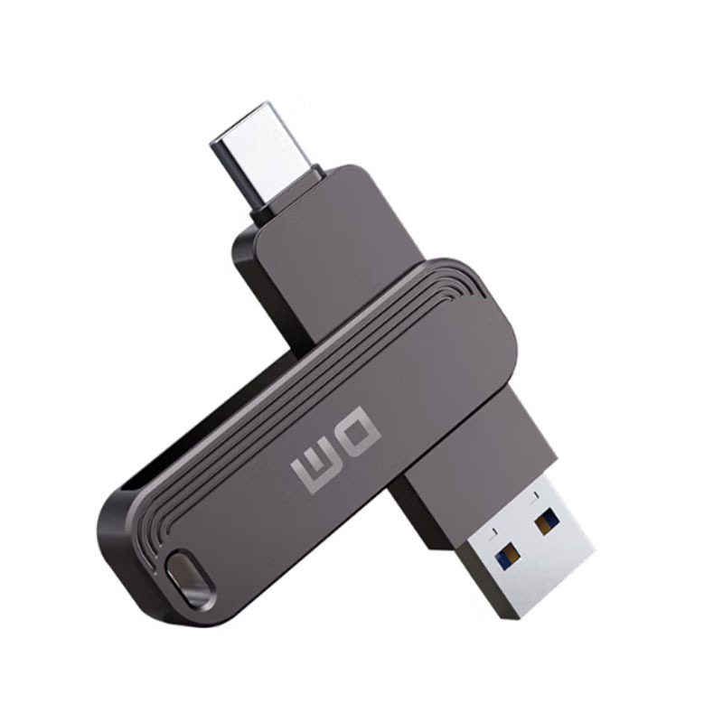 大迈(DM)PT237 128G Type C双接口手机电脑多用高速U盘(计价单位:个) 黑色高清大图