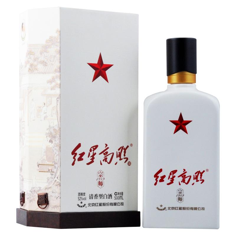 红星 红星高照 宗师1949 52度500ml 单瓶装 清香型白酒