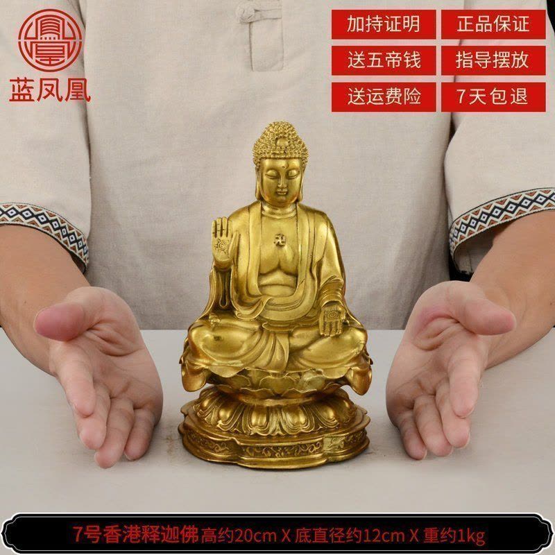 美帮汇释迦牟尼佛像铜供奉家居佛堂大日如来铜像摆件阿弥陀佛大号 7号铜香港释迦佛图片