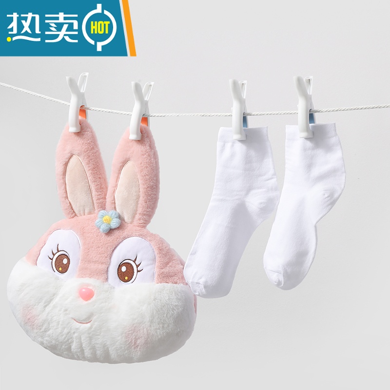 敬平晒被夹棉被夹防风大夹子晾衣夹被单床单晾晒夹家用特大固定器 6只装[夏被/冬被]大号橙高清大图