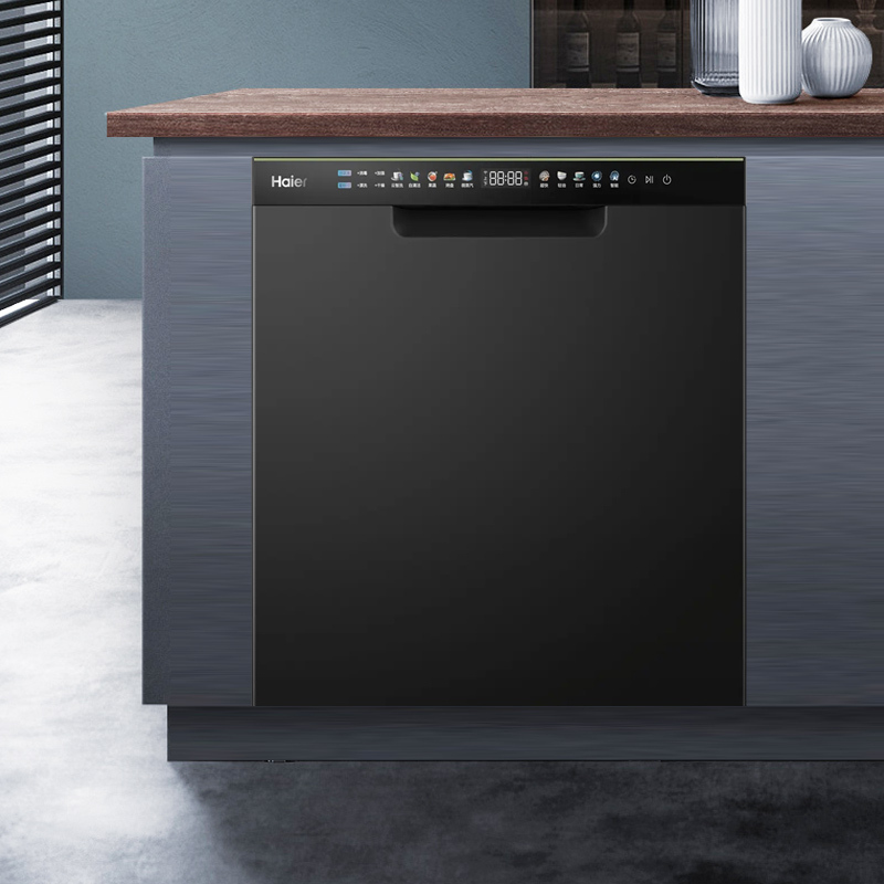 海尔(Haier)15套嵌入式洗碗机W30P双80℃高温蒸汽洗消杀一体除菌变频电机一级水效全自动开门WIFI智控消毒烘干