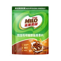 雀巢美禄特浓可可味烘焙蒸麦片400g*2袋高膳食纤维添加益生元燕麦即食冲调谷物