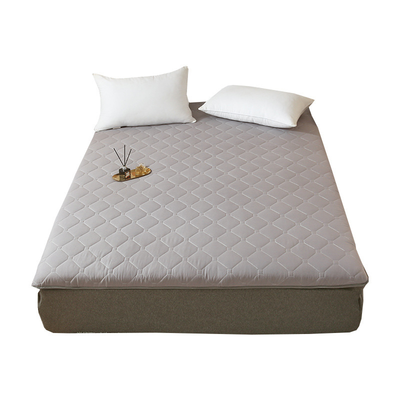 单人软垫家居卫全行硬板床加软垫子 适用床尺寸:90X200cm[厚5cm/重3斤]浅灰高清大图