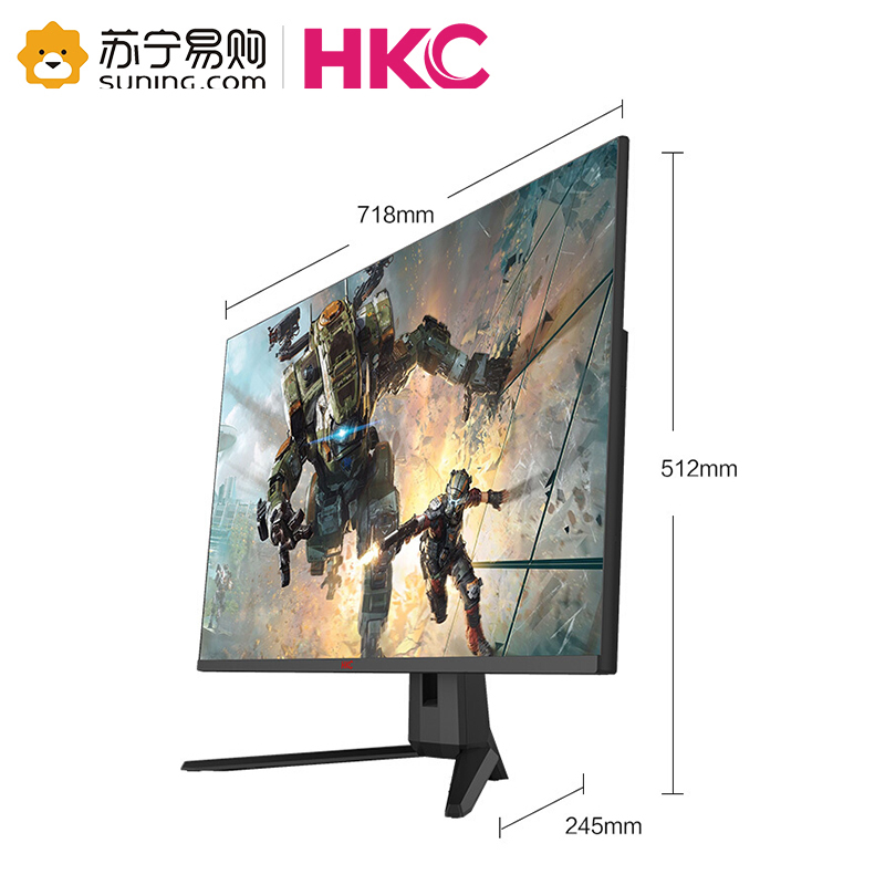 HKC H329微边台式电脑32英寸直面电竞游戏商务办公高清液晶HDMI