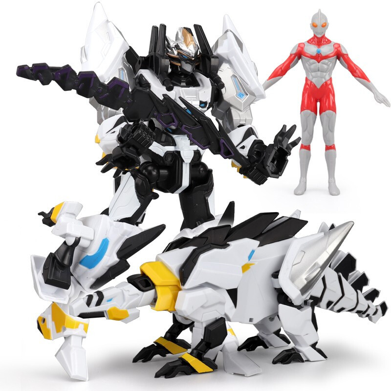 正版钢铁飞龙2玩具奥特曼力量合体变形机器人男孩玩具恐龙机械兽 剑龙