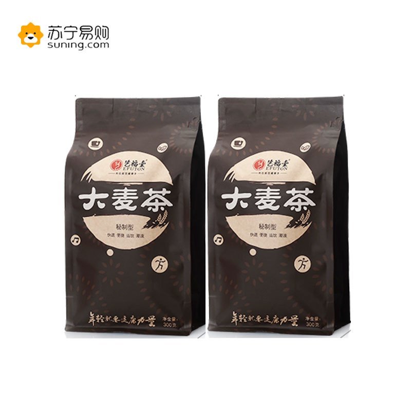 艺福堂 茶叶花茶袋泡大麦茶300g/袋*2袋 搭配黑苦荞养生花草茶男女通用泡水喝的茶包