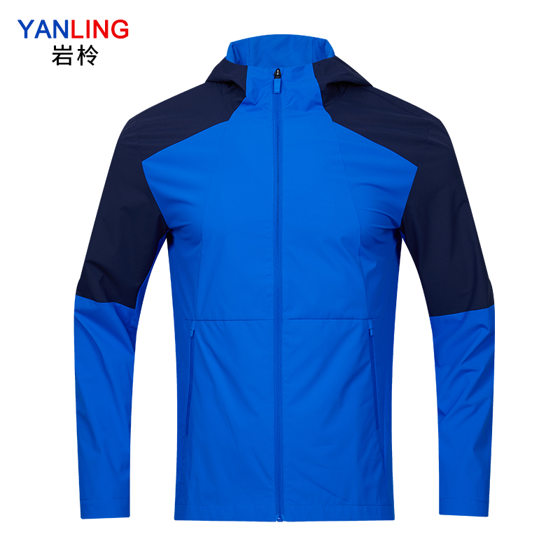 岩柃 梭织带帽运动上衣 23Y23901 彩蓝 M