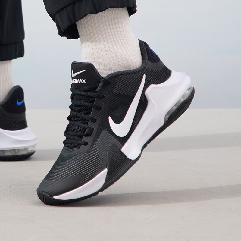 耐克（NIKE）男鞋运动鞋AIR MAX IMPACT 4气垫减震透气跑步鞋休闲鞋 DM1124-001高清大图