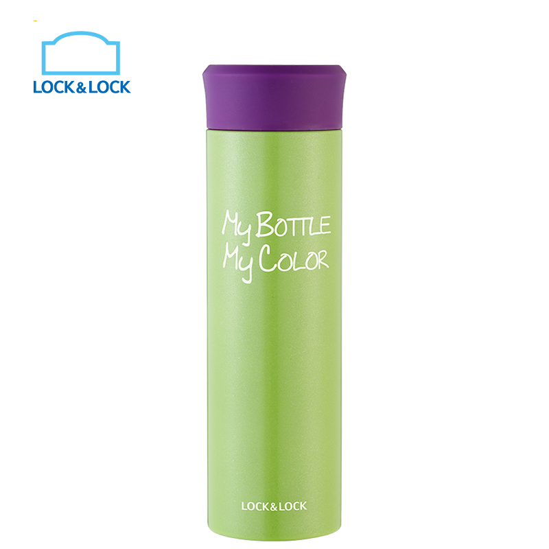 乐扣乐扣(lock&lock)缤纷保温杯保温保冷杯子304不锈钢 LHC4021G (390ml)绿色高清大图