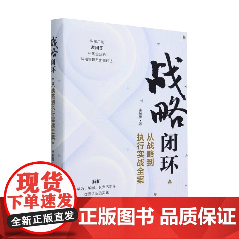 战略闭环 从战略到执行实战全案 秦杨勇 著 管理高清大图