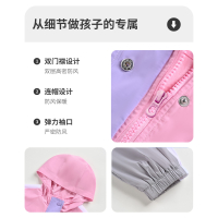 [直降价:79元]铅笔俱乐部童装春装新款女童外套中大童双层上衣儿童立领风衣