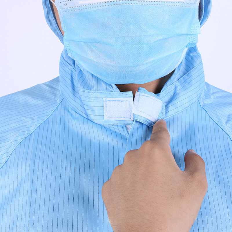 规格[白色/浅蓝色 L170/XL175/XXL180/XXXL185 尺码颜色备注]防静电服连体连帽无尘衣电子厂洁净服