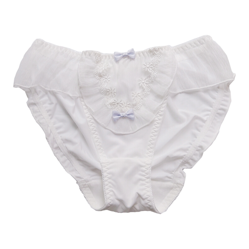 波迷娜bomina内裤女日系少女甜美公主双蝴蝶结女生内裤牛奶丝小裙中腰