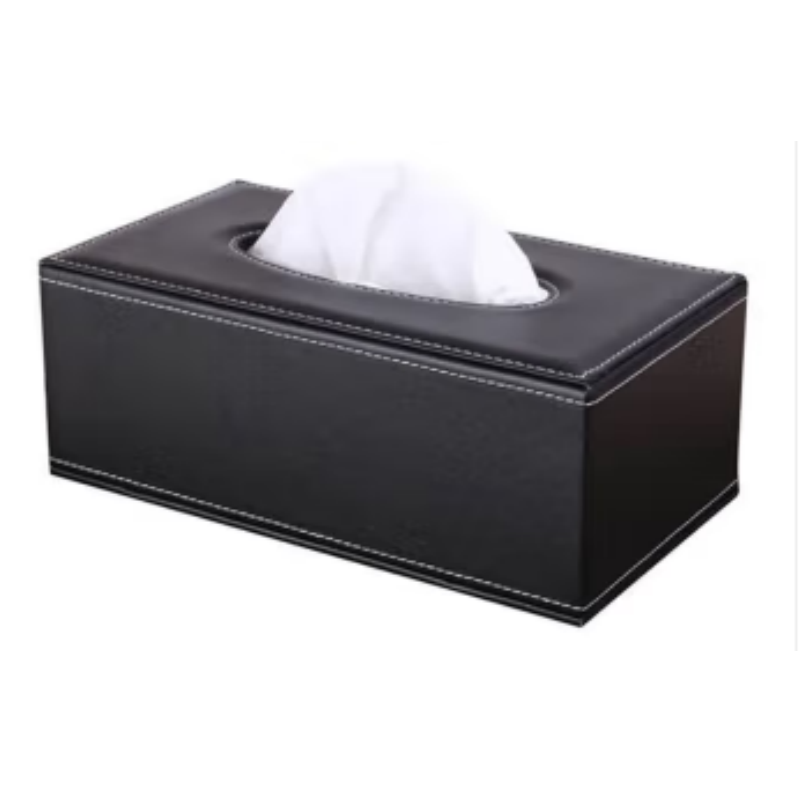 册宣AC-005 抽纸盒皮革 黑20*12*9.5CM