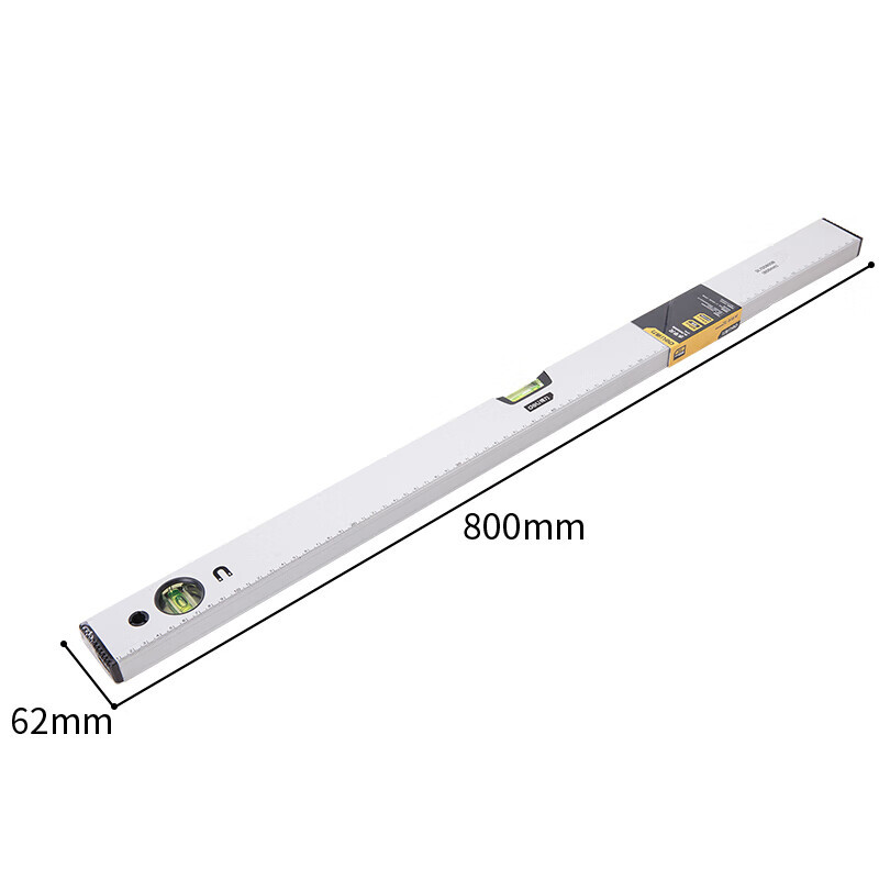得力 工具水平尺家用高精度多功能直尺水电装修工具 磁性水平尺500mm DL700500B 一把