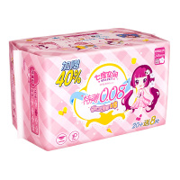 七度空间(SPACE 7)少女系列特薄0.08棉棉表层卫生巾 日用245mm*20+8片