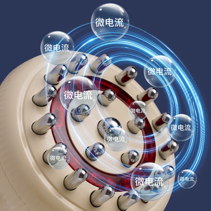 摩飞电动经络刷家用智能按摩器便携热敷背部颈部腿部按摩刮痧仪MR3168高清大图