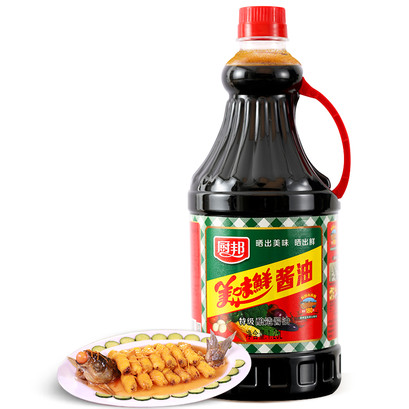 厨邦美味鲜酱油 特级酱油酿造生抽1.25L