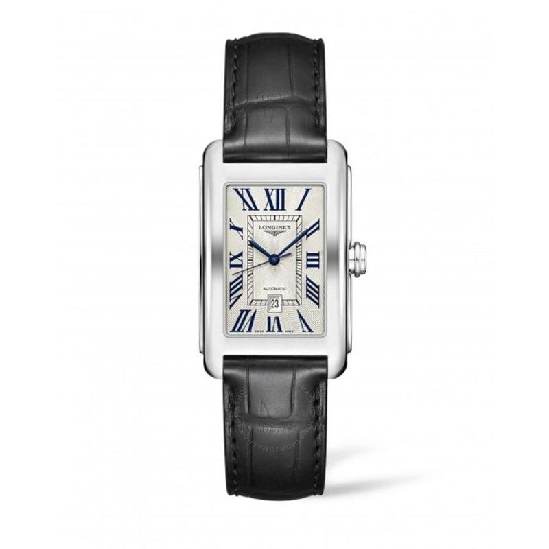 浪琴(longines)瑞士手表dolcevita 银色表盘皮革表带 经典百搭简约