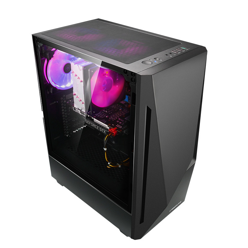 宁美国度 i5 9400F升9600KF/GTX1660Super高配吃鸡电竞游戏型组装机电脑台式主机家用全套电脑主机