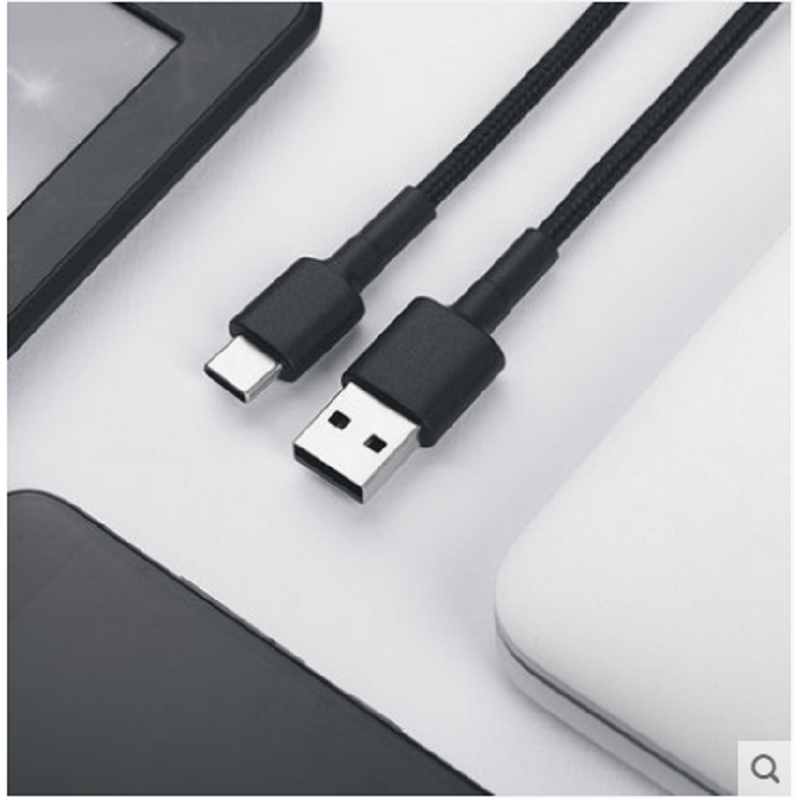 小米USB-C数据线 1M 编织线 快充原厂1米安卓Type-C口充电线100起发