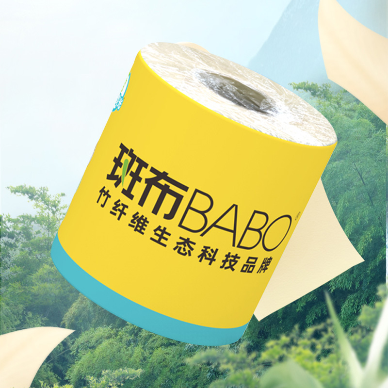 斑布卷纸140g*4卷*2提四层BASE系列BCJ140A4-T-2高清大图