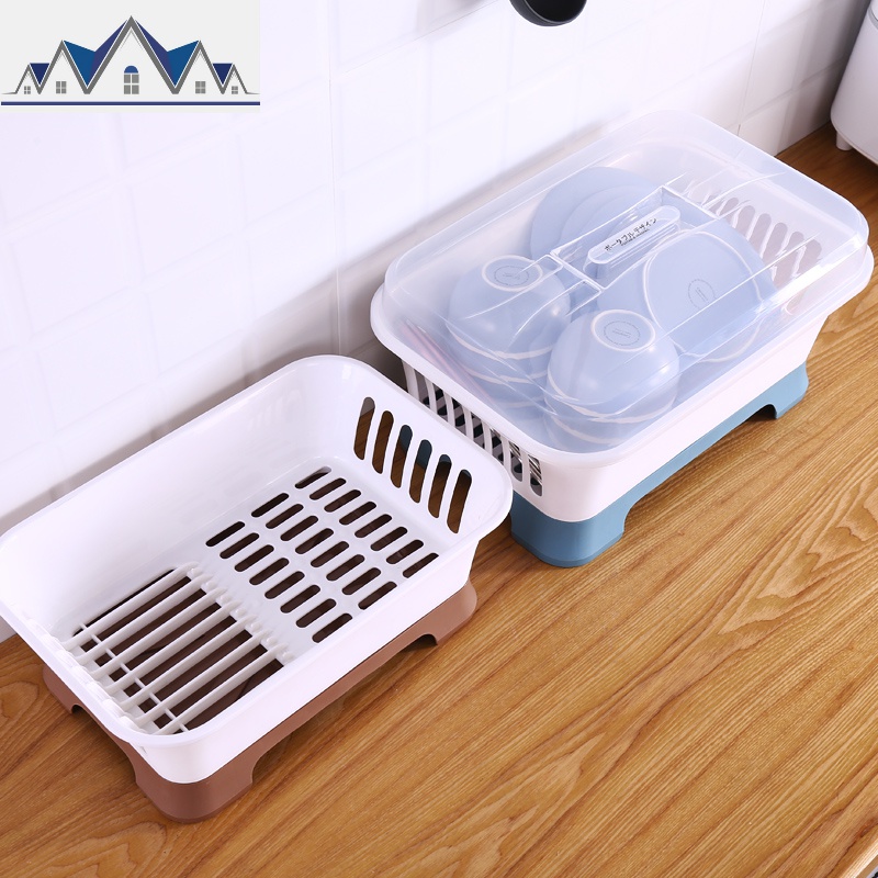 厨房用品家用碗筷收纳盒放碗架沥水架餐具碗碟收纳置物架沥水篮子 三维工匠高清大图